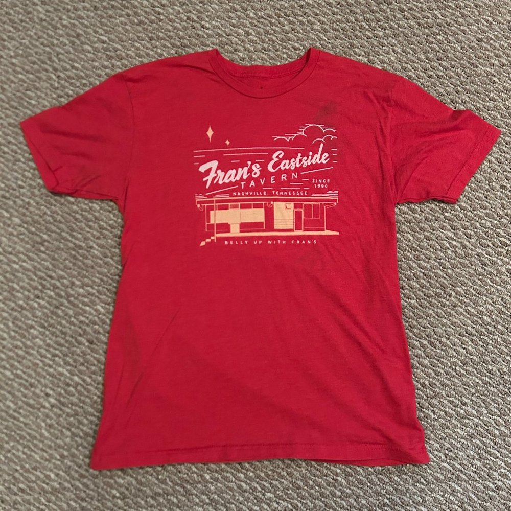 Dive Bar Shirt Club T-Shirt - Red Men's Large - Fran's Eastside Tavern